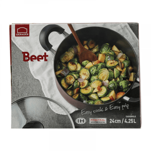 LED4242W IH Noi Beet bang nhom 24cm Su dung bep tu Mau do ruou 2