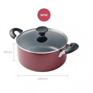 LED4242W IH Noi Beet bang nhom 24cm Su dung bep tu Mau do ruou 4