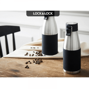 LHC4145SLV Binh giu nhiet bang thep khong gi Lock Lock Cylinder Bottle 430ml Mau bac 3