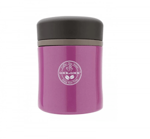 LHC8003V Binh nuoc giu nhiet Lock Lock Mime Food Jar Tumbler 450ml bang thep khong gi Mau Violet 1