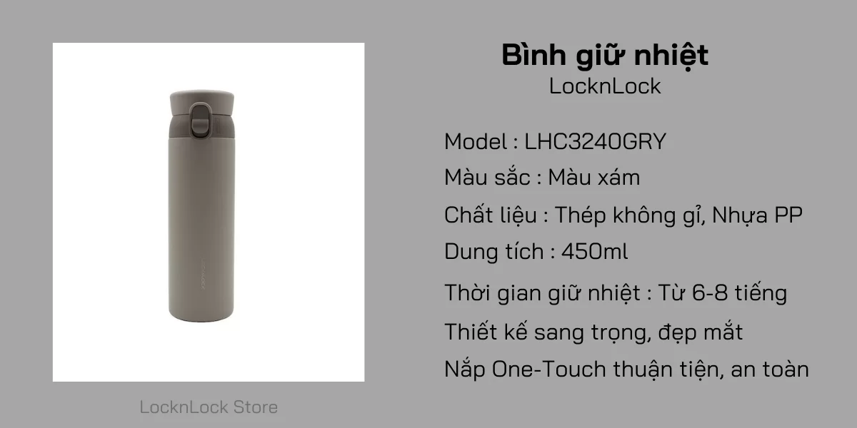 LHC3240GRY – Bình giữ nhiệt Lock&Lock Wannabe One Touch 450ml – Màu xám 1 img1 LHC3240GRY
