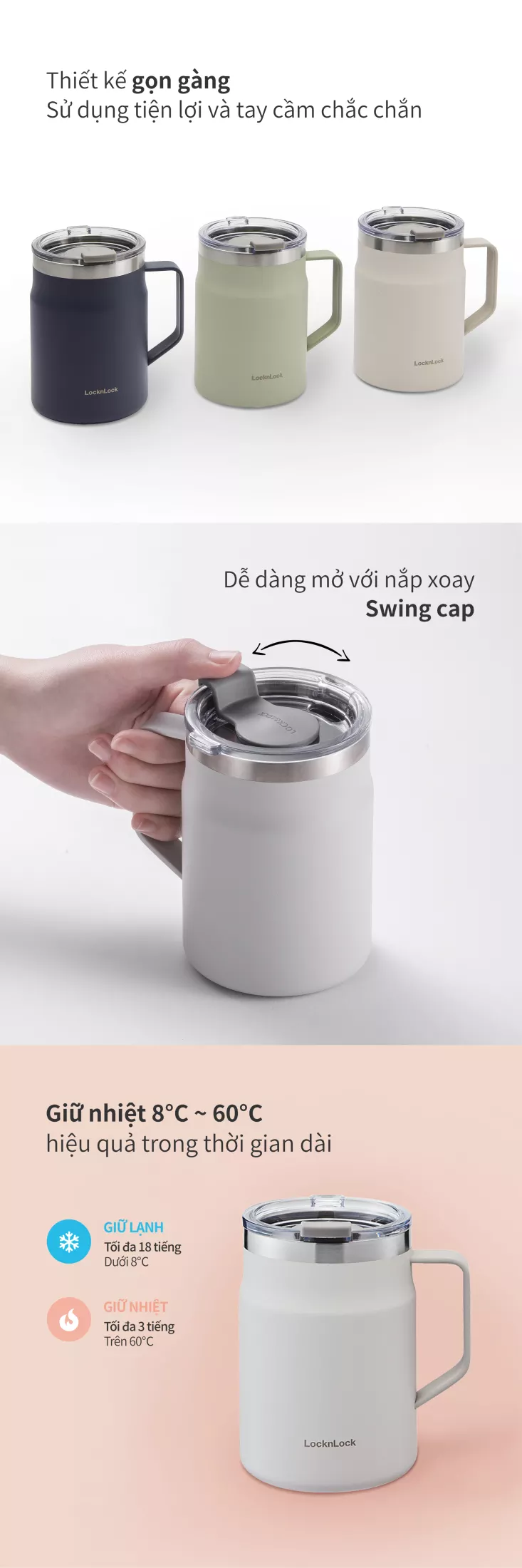 LHC4219MIT – Ca nước giữ nhiệt LocknLock Metro Mug 475ml – Màu xanh bạc hà 4 img3