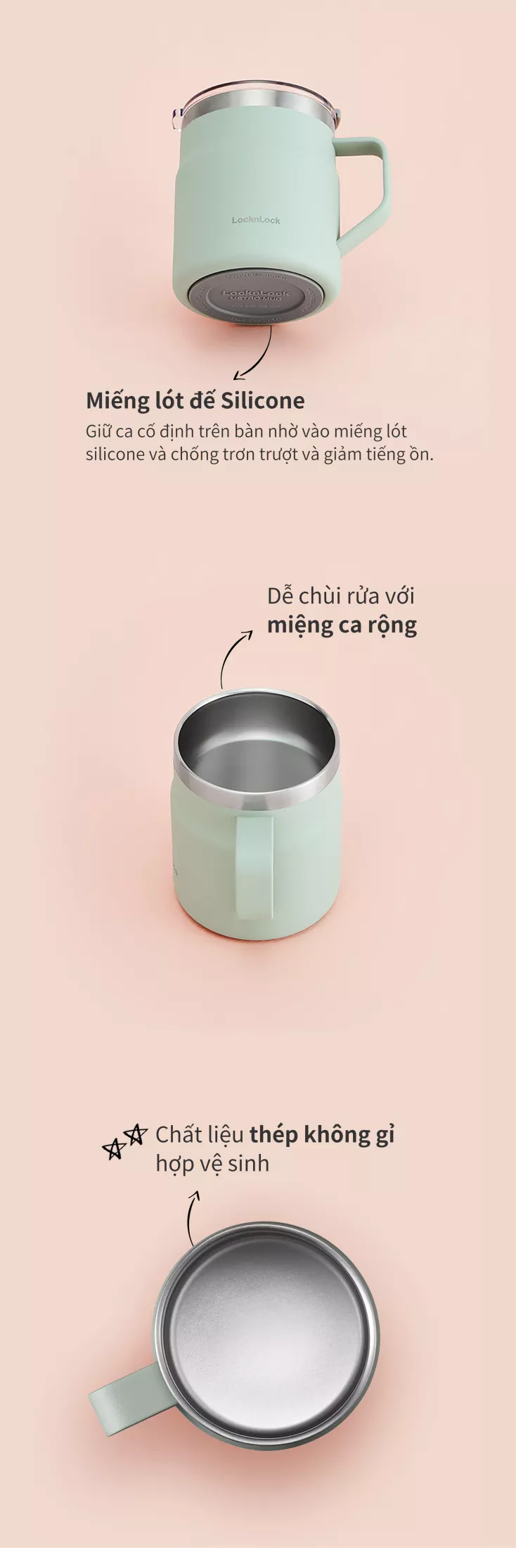 LHC4219MIT – Ca nước giữ nhiệt LocknLock Metro Mug 475ml – Màu xanh bạc hà 6 img5