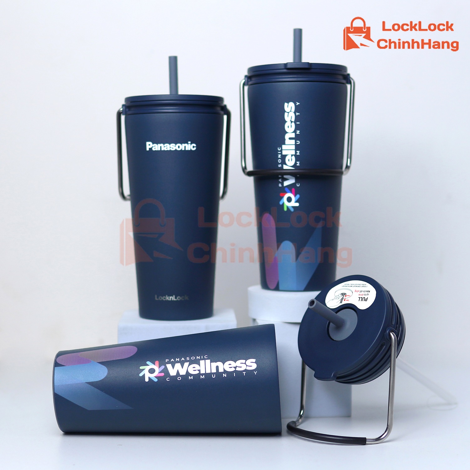 Ly nước giữ nhiệt LocknLock in ấn logo của Panasonic