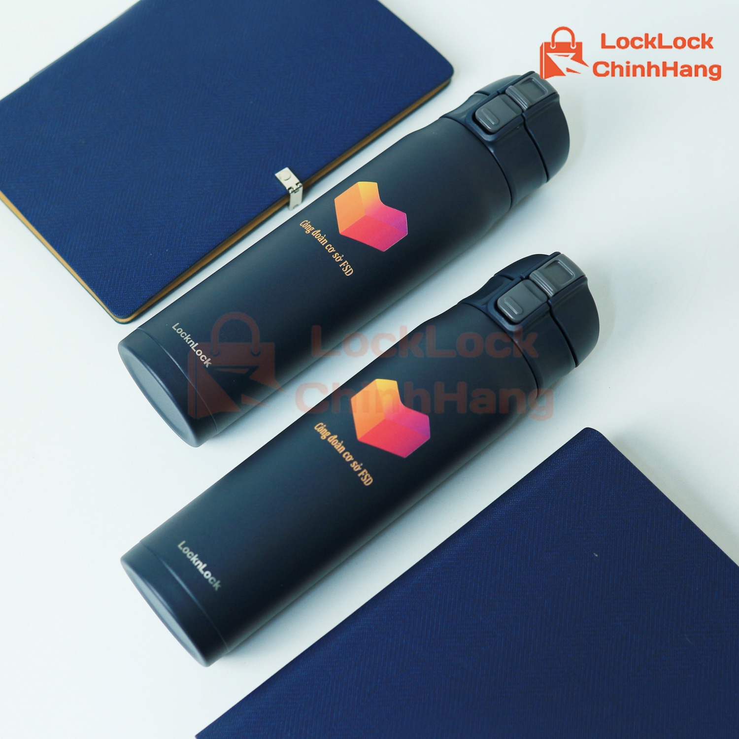Bình nước giữ nhiệt Lock&Lock kết hợp tính ứng dụng cao và khả năng quảng bá thương hiệu lâu dài